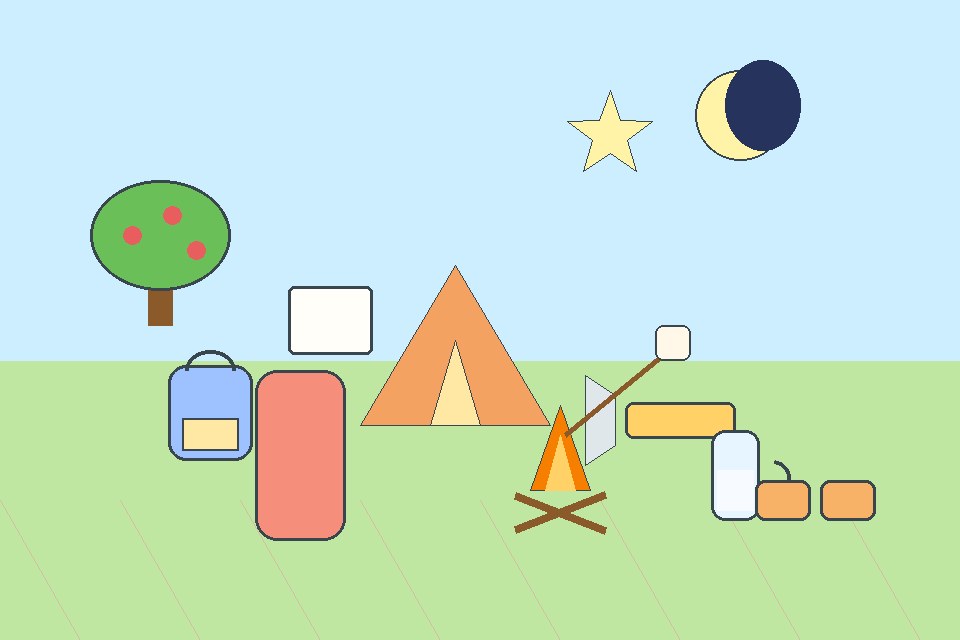 La acampada nocturna / קמפינג בלילה