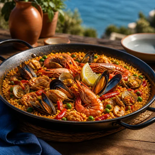 a paella