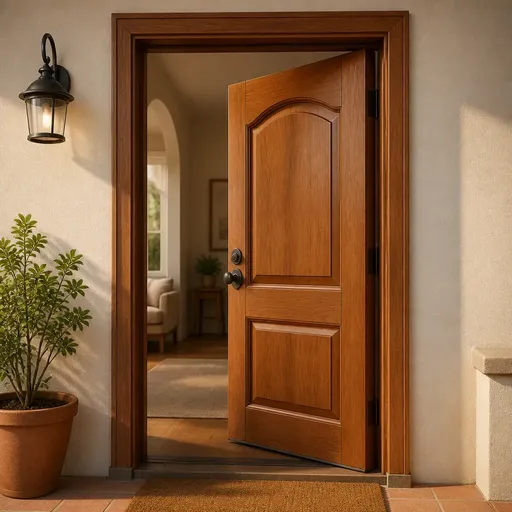 la puerta
