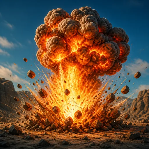 a explosão