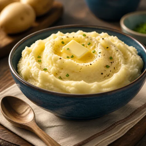 o purê de batatas